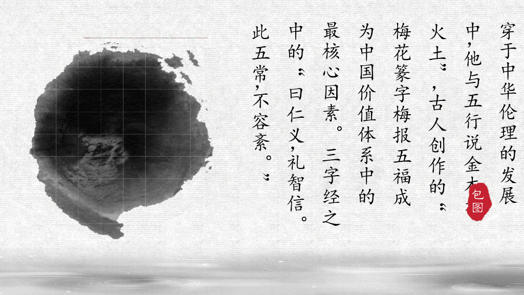 传统文化道德介绍PPT模板