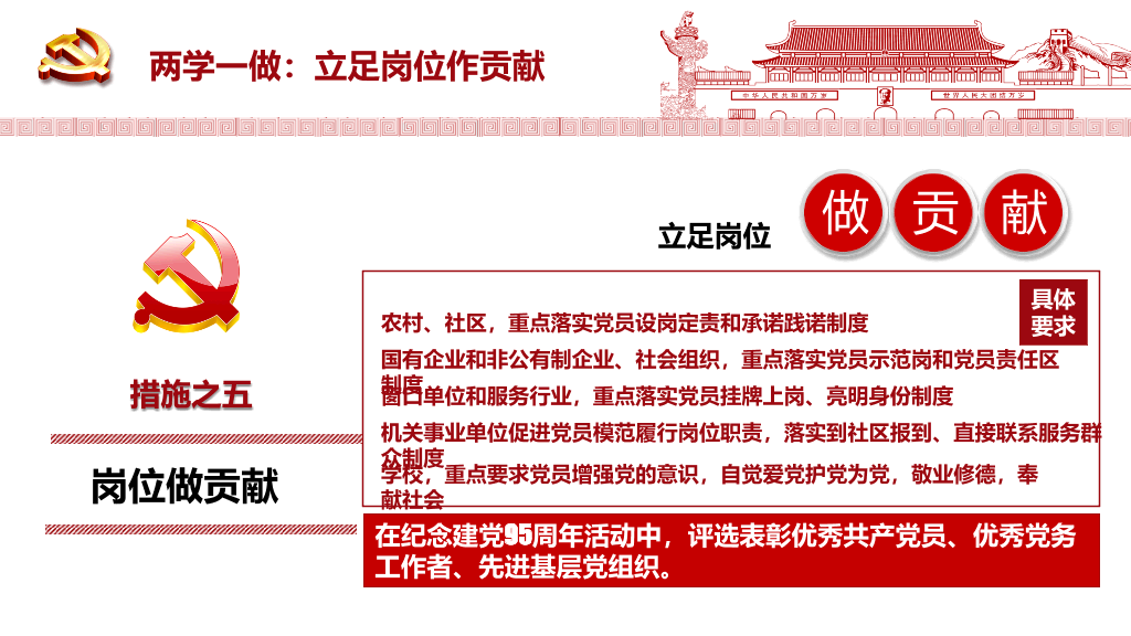 精品党员两学一做PPT模板