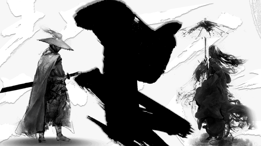 纪念金庸创意武侠风PPT模板