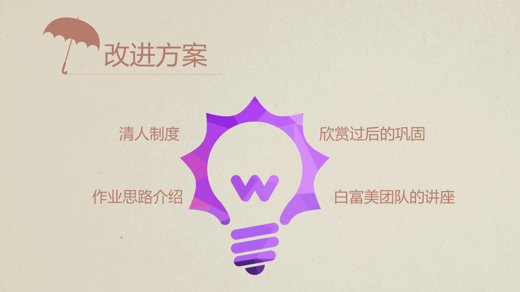 创意时尚多边形彩云PPT模板