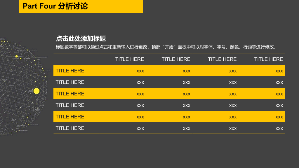 简约黑黄配色论文答辩PPT模板