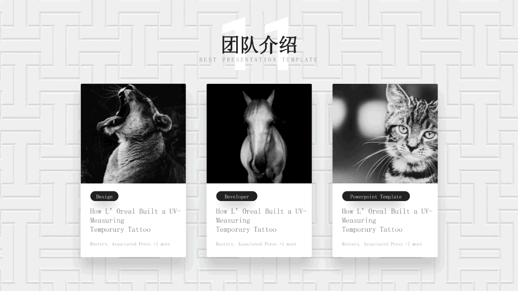 高端质感时尚商务PPT模板