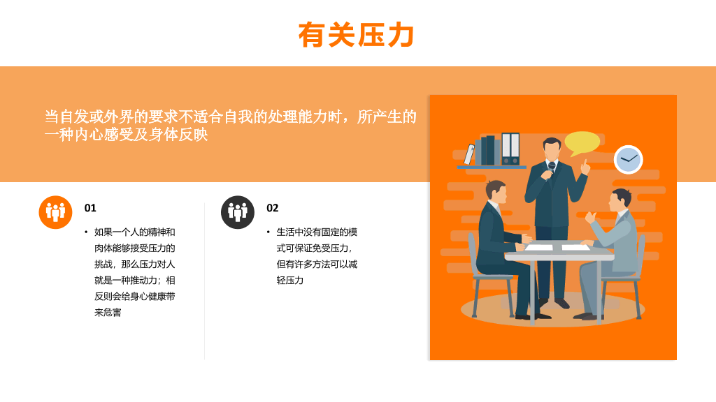 压力与情绪管理培训PPT模板