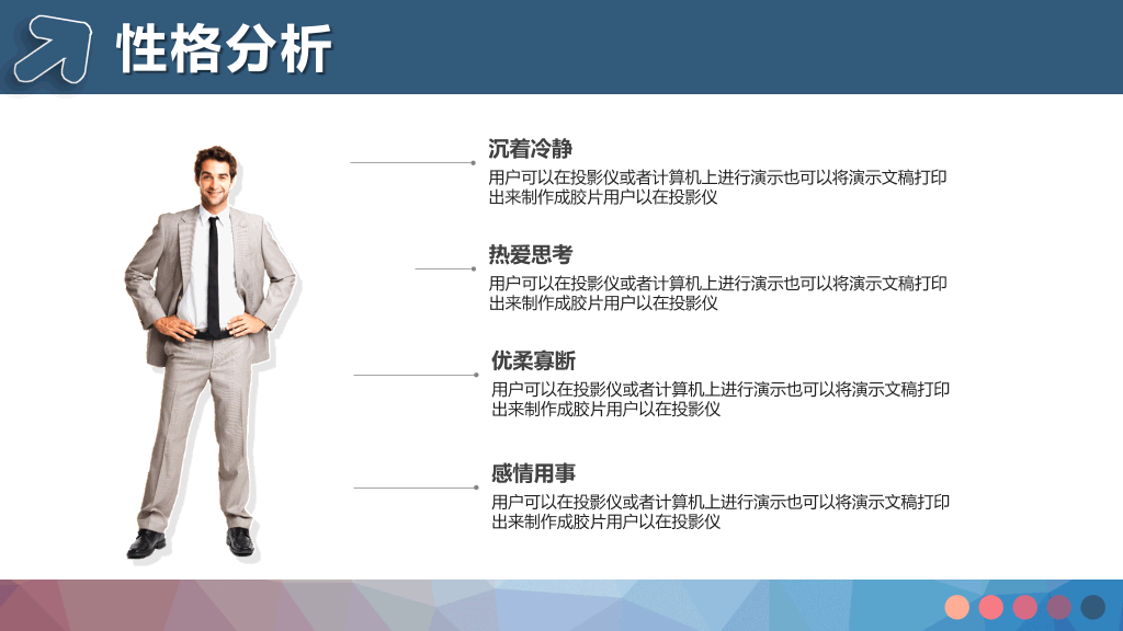 微立体大学生职业规划PPT模板