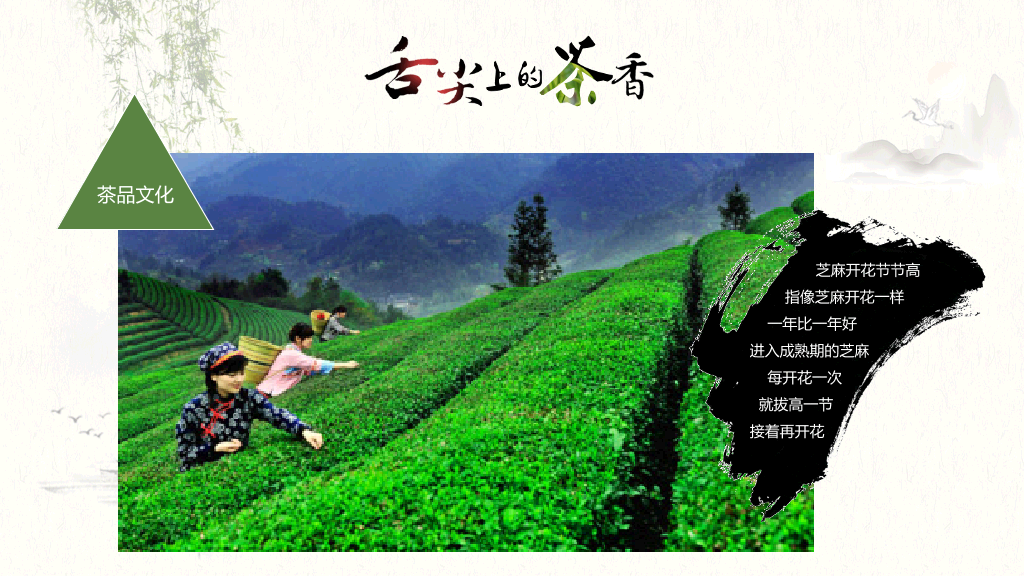 茶叶茶艺茶道茶文化PPT模板