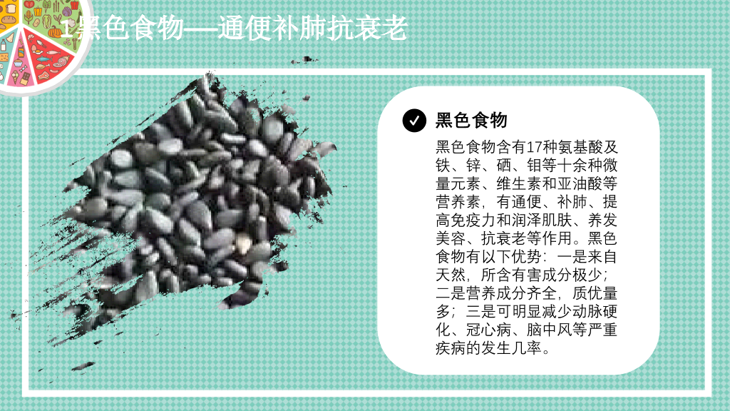 健康生活饮食常识PPT模板