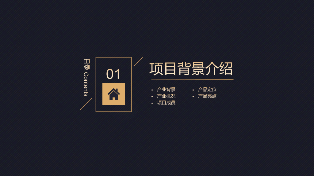 高端黑金商业计划书PPT模板
