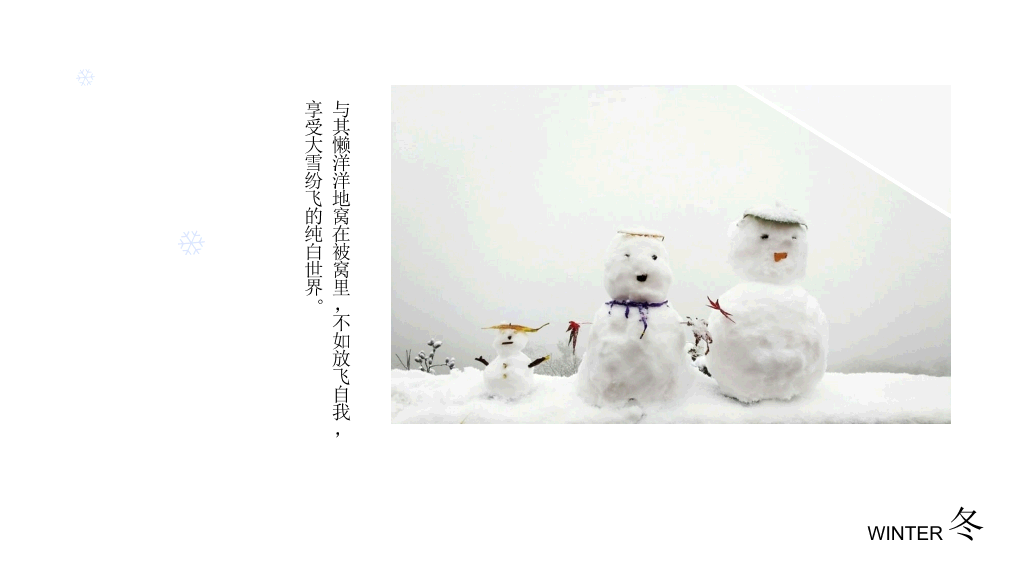 冬天旅行旅游日记相册PPT模板