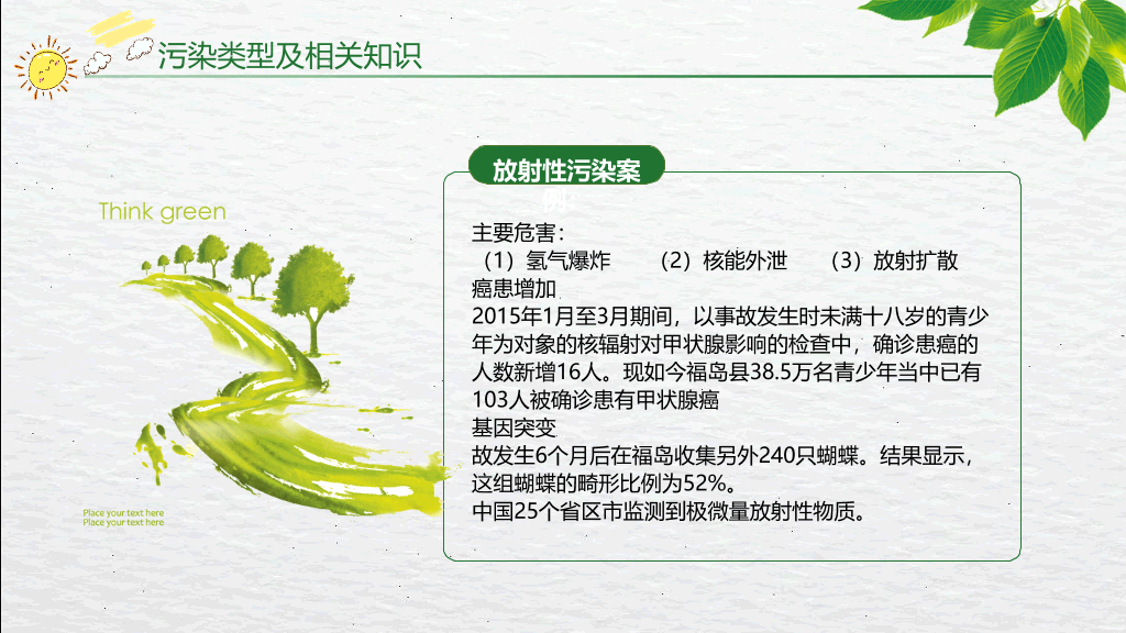 环保知识宣传培训PPT模板