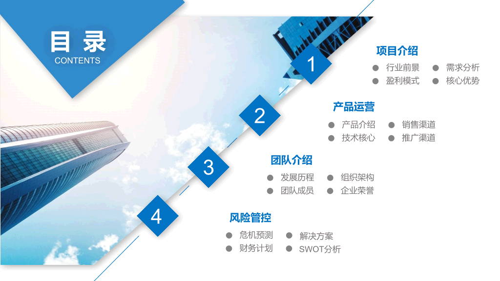 创业融资商业计划书PPT模板