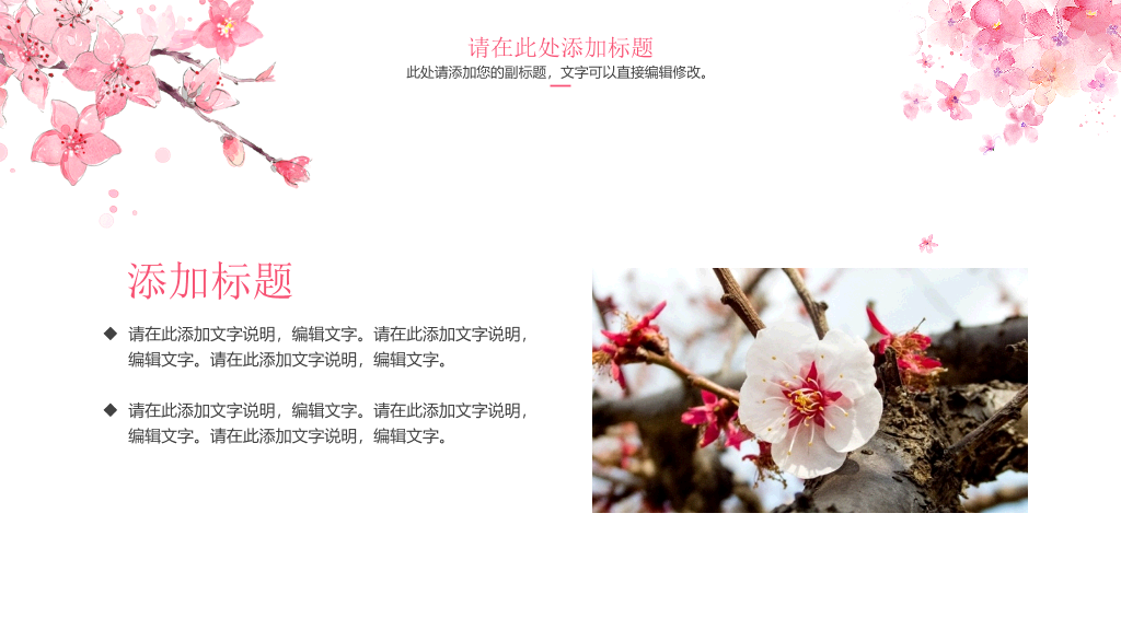 三生三世十里桃花PPT模板