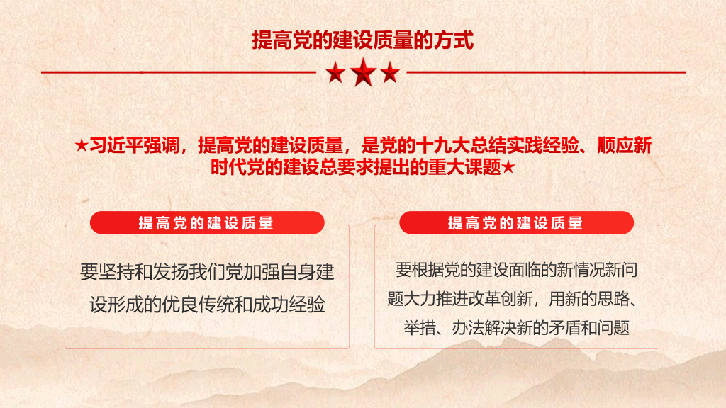 新时代党的组织路线PPT模板