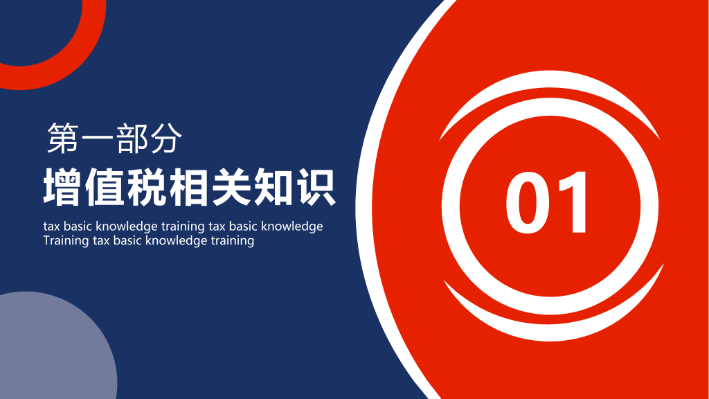 税务基础知识培训PPT模板