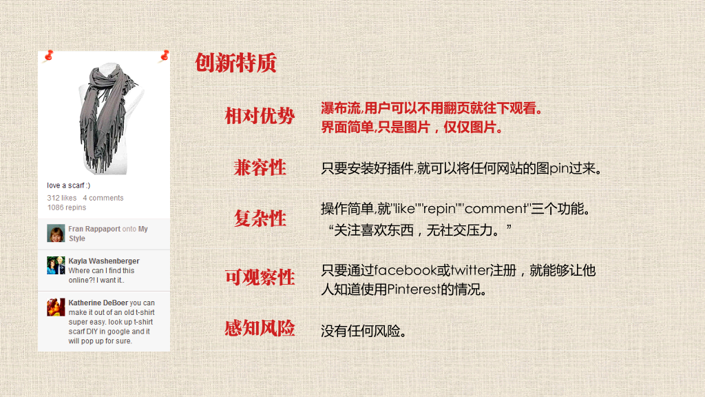 pinterest成功的启示PPT