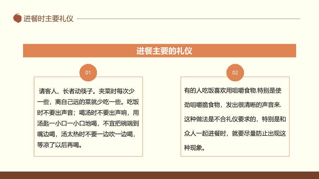 中西方餐桌礼仪培训PPT模板