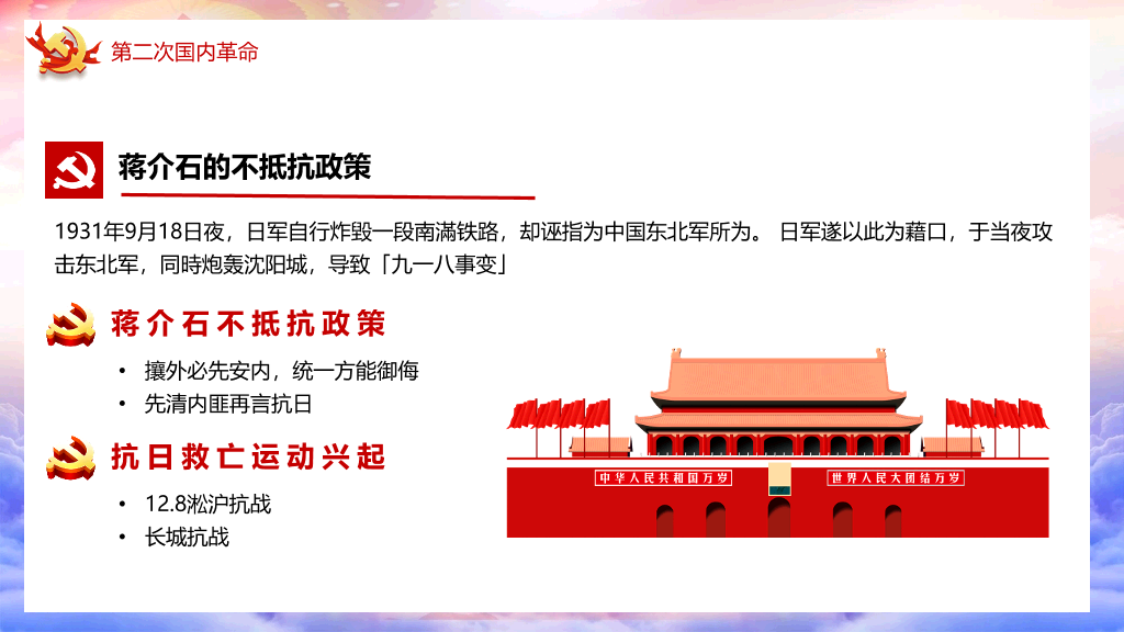 百年党史建党100周年PPT模板