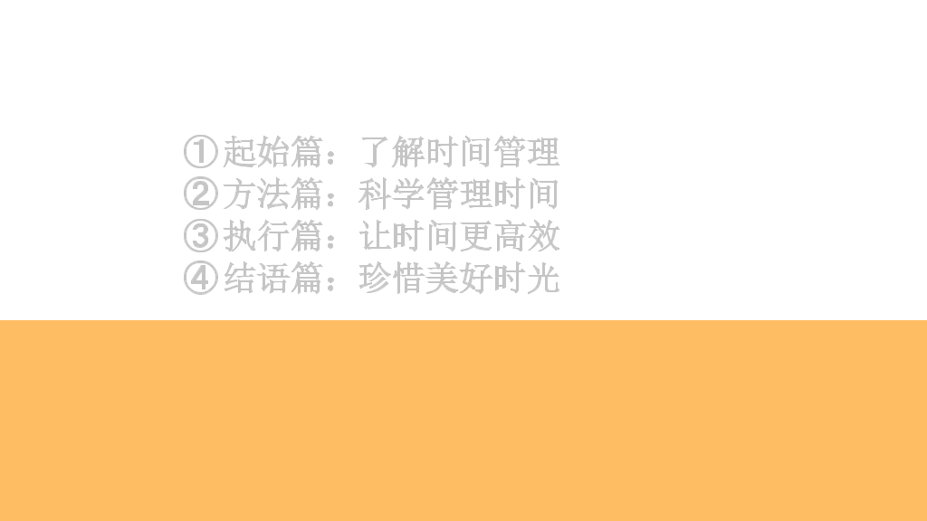 时间管理培训课程PPT课件