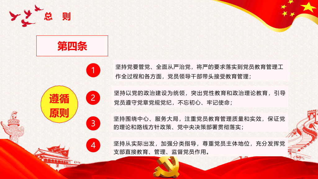 党员教育管理工作条例解读PPT模板