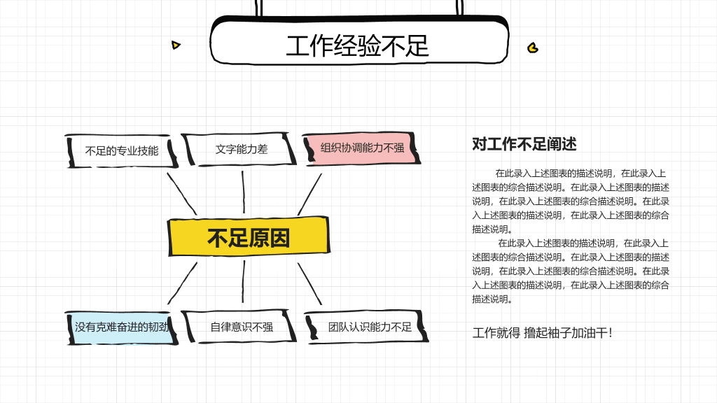 清新手绘风工作总结PPT模板