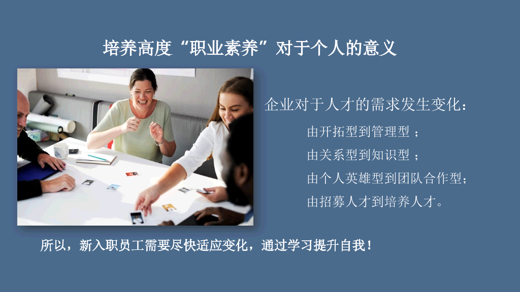 职业化素养提升培训PPT课件