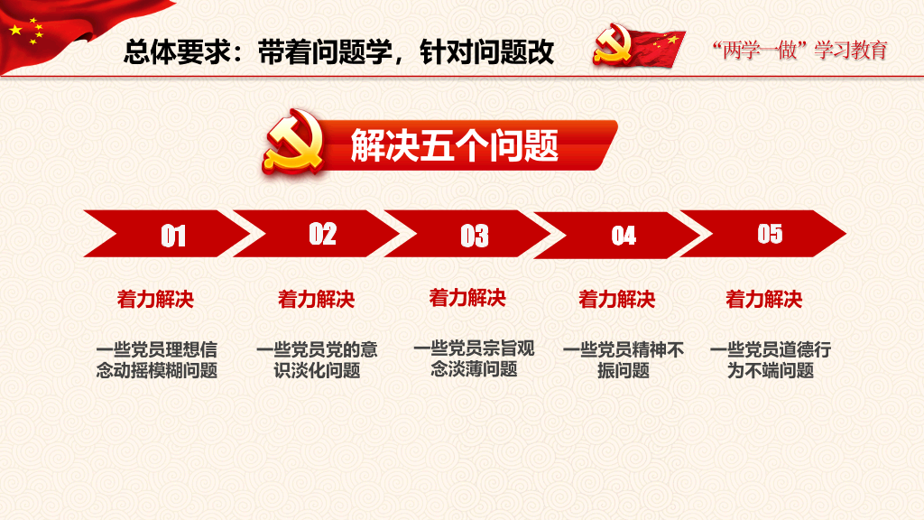 两学一做党课课件PPT模板