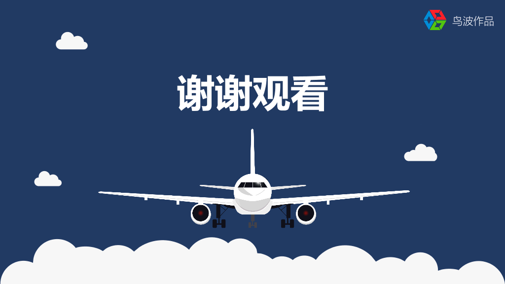 大气飞机公司企业介绍PPT模板