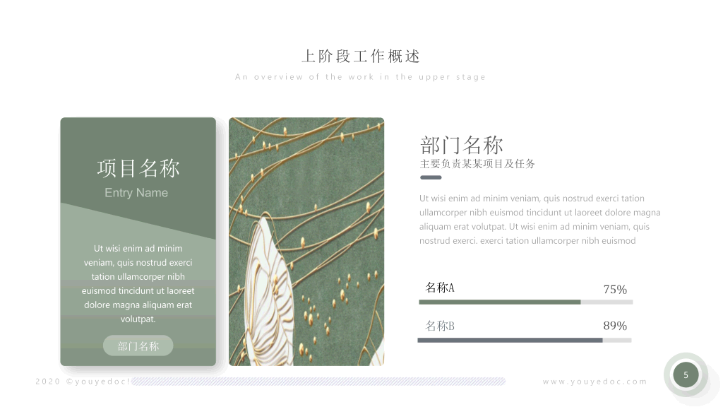 创意精美文艺通用PPT模板