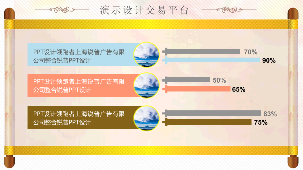 花韵古典风格PPT模板下载