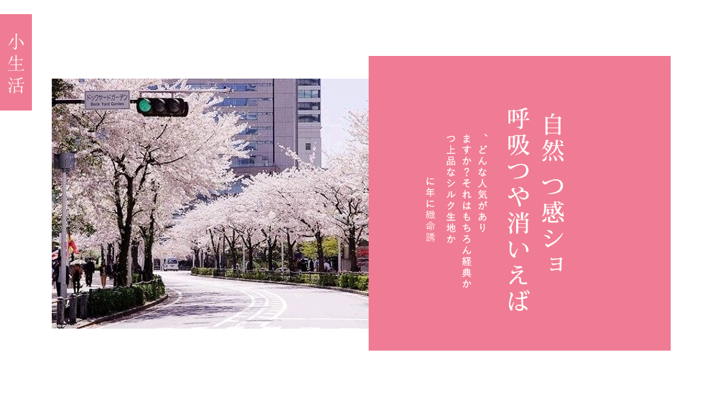 粉色樱花日本和风PPT模板