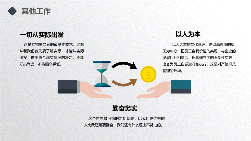 矢量趣味述职报告PPT模板