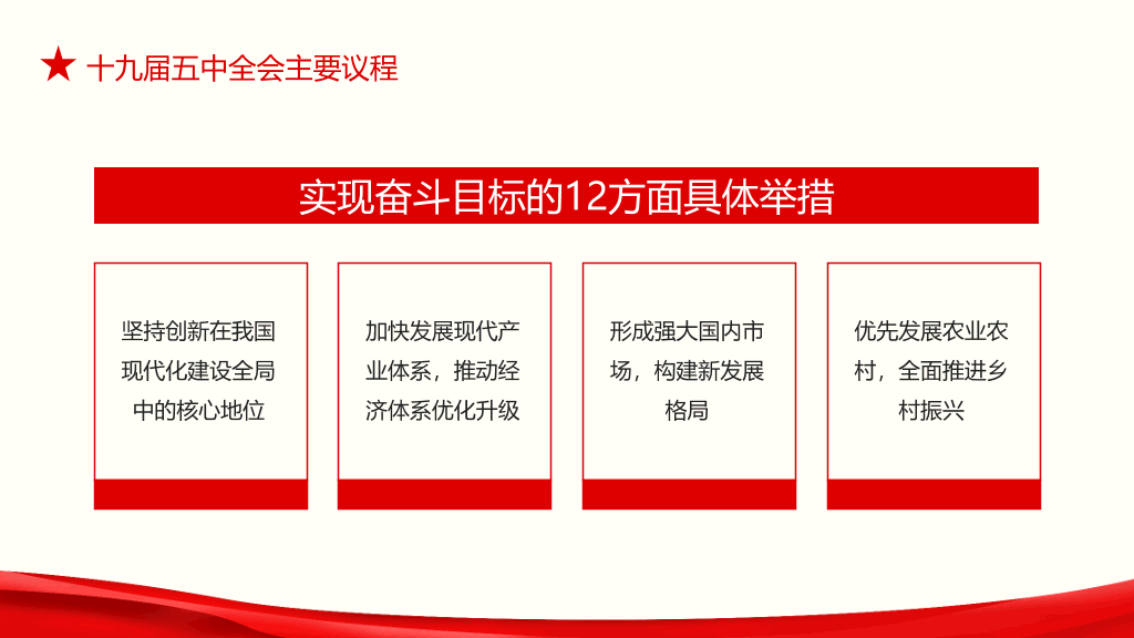 十九届五中全会解读PPT模板