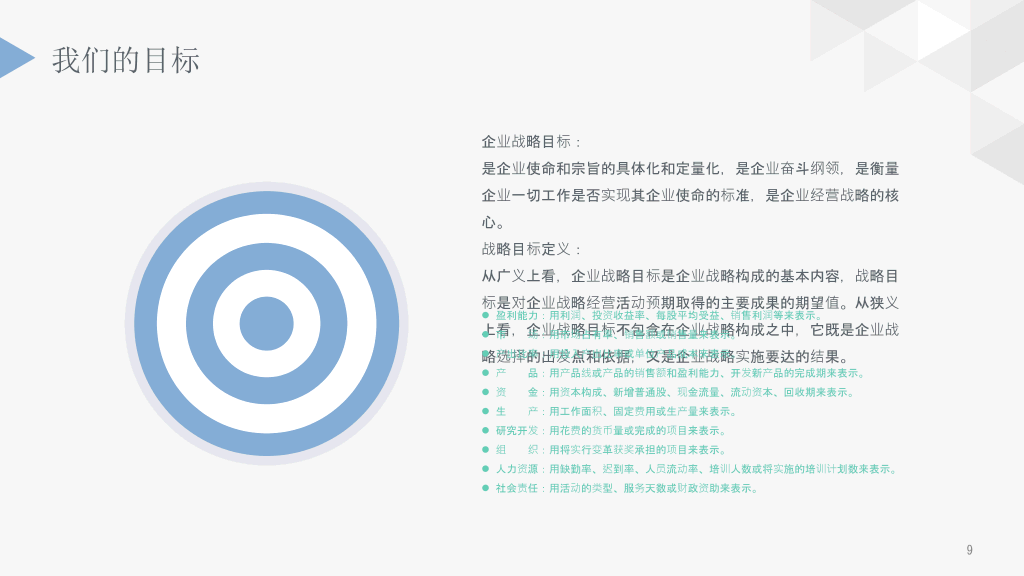 简洁创意三角公司介绍PPT模板