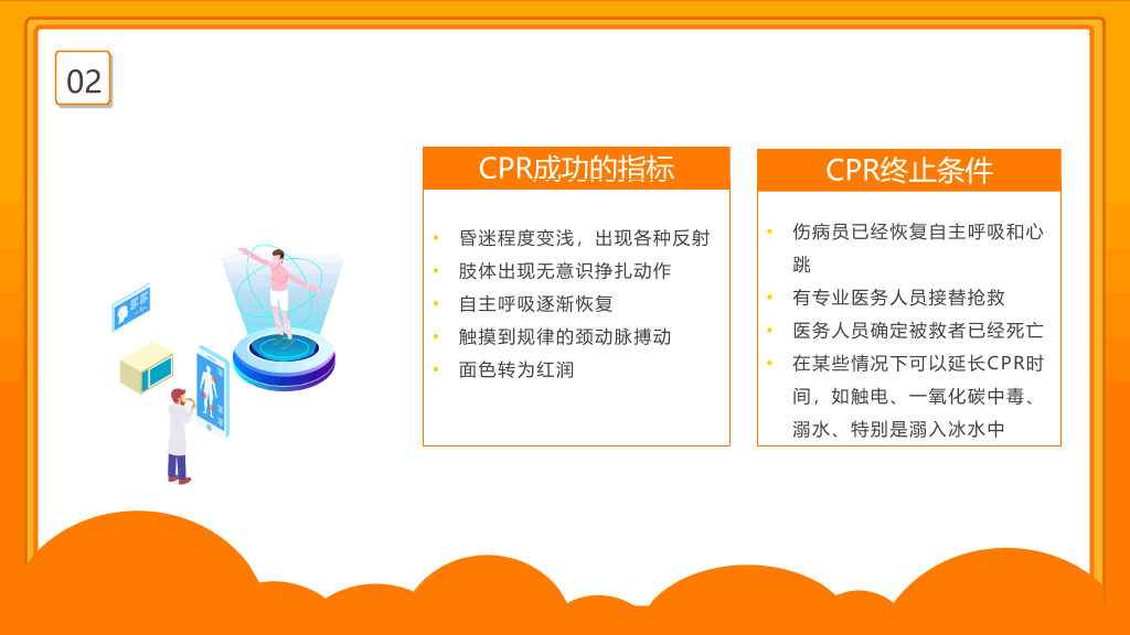 心肺复苏急救知识培训PPT模板