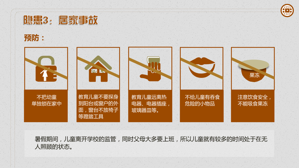 暑期儿童安全大盘点PPT作品