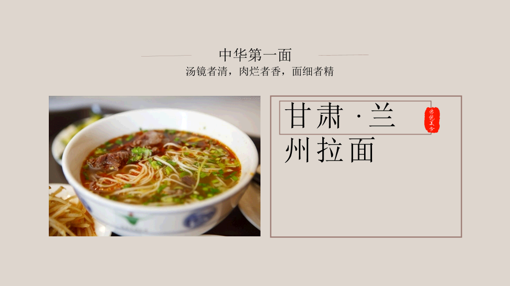 中国各地美食介绍PPT模板
