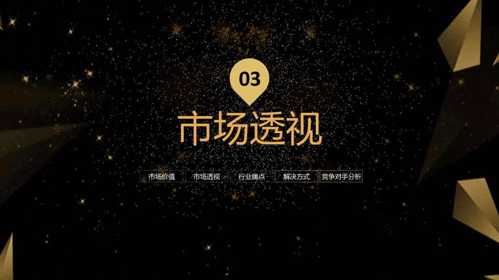 高端黑金商务汇报PPT模板