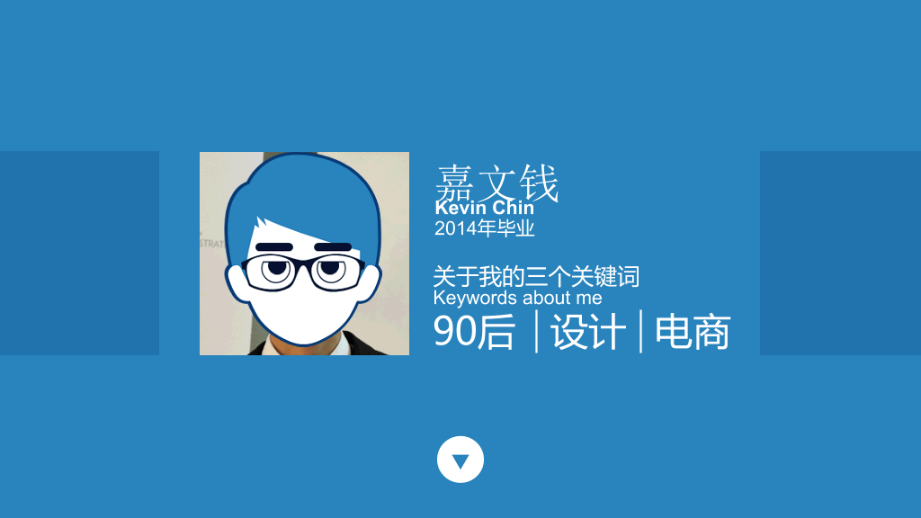 高大上扁平化个人简历PPT模板