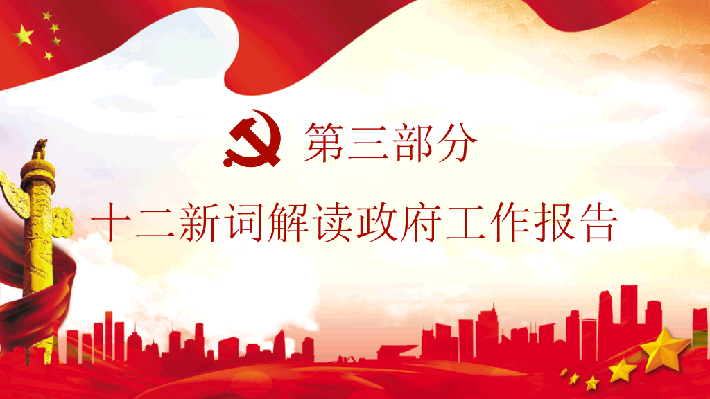 全国两会解读聚焦两会PPT模板