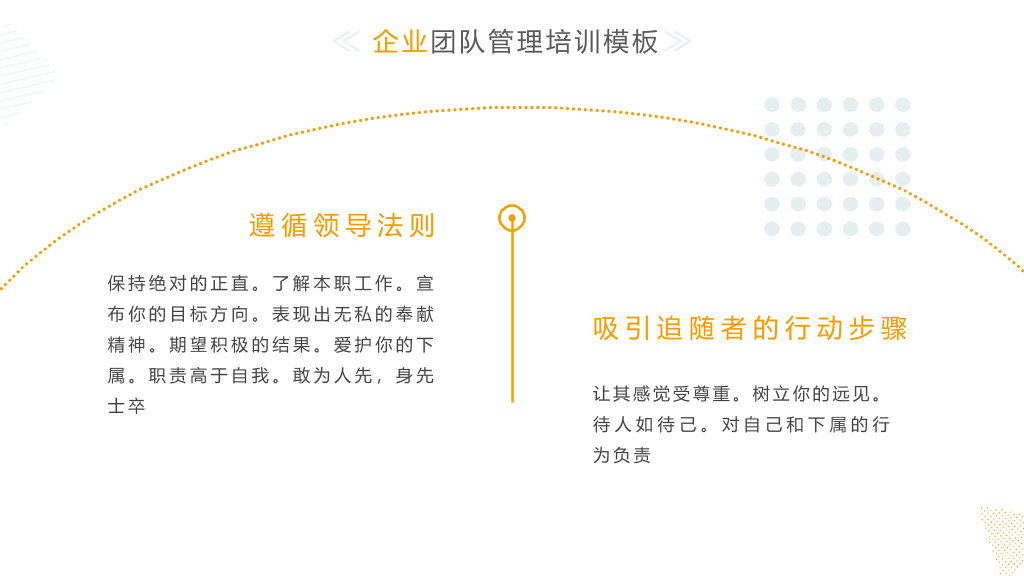 清新简约团队管理培训PPT模板
