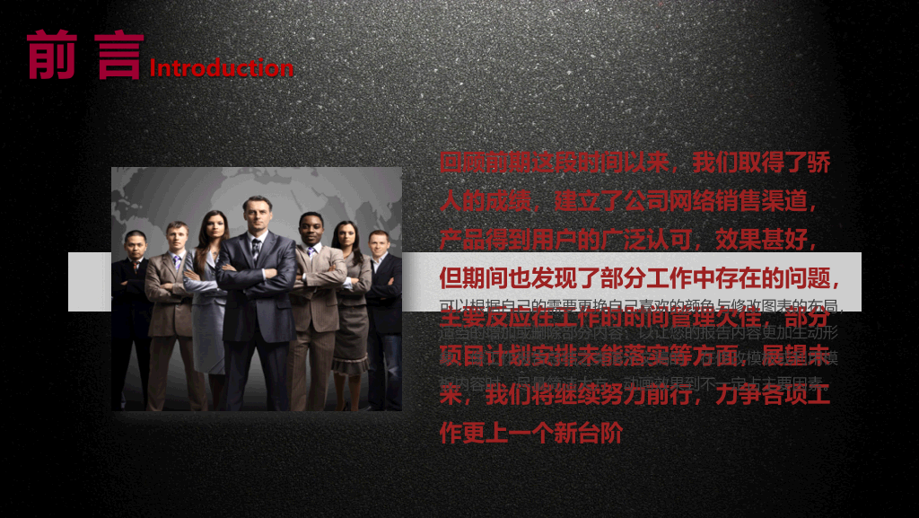 精品高端商务汇报PPT模板