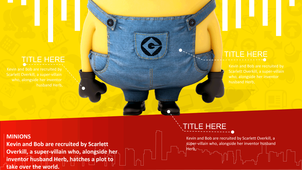 《Bello》小黄人PPT模板
