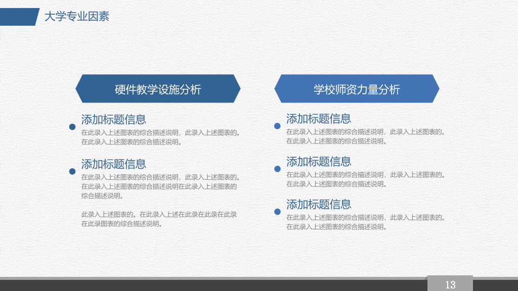 蓝色大学生职业生涯规划PPT模板
