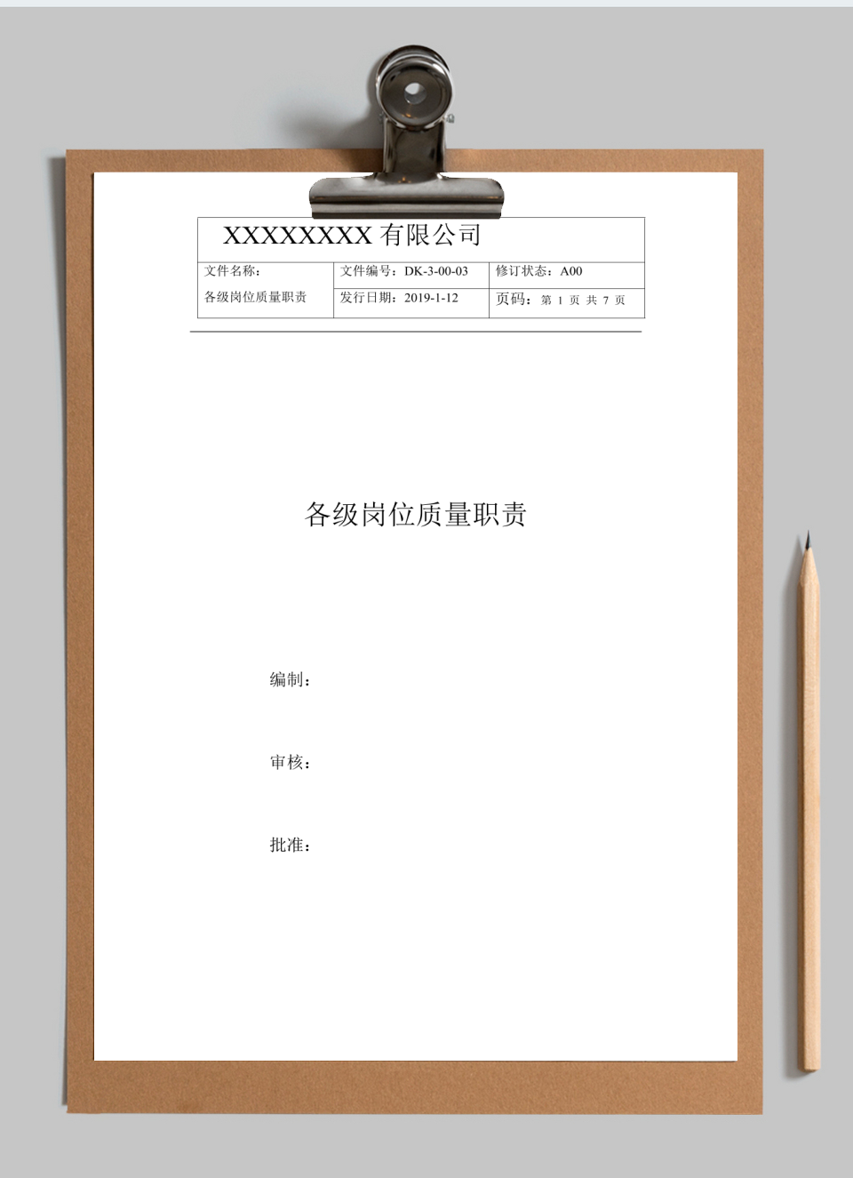 人事管理-各级岗位生产质量职责制度管理