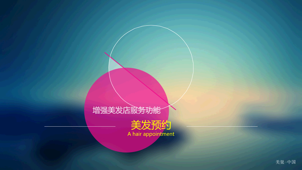美发行业信息平台推广PPT