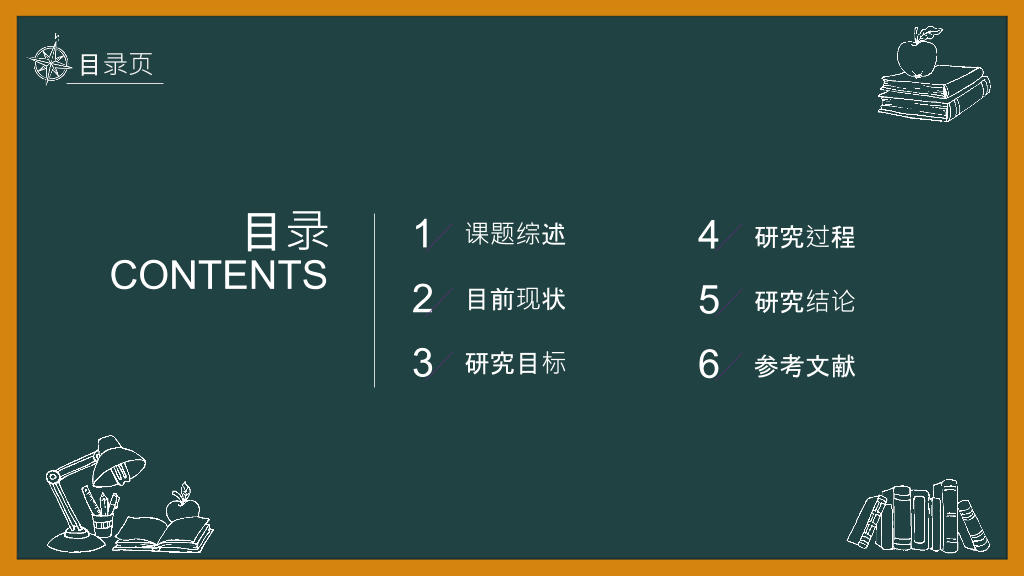 创意黑板论文答辩PPT模板