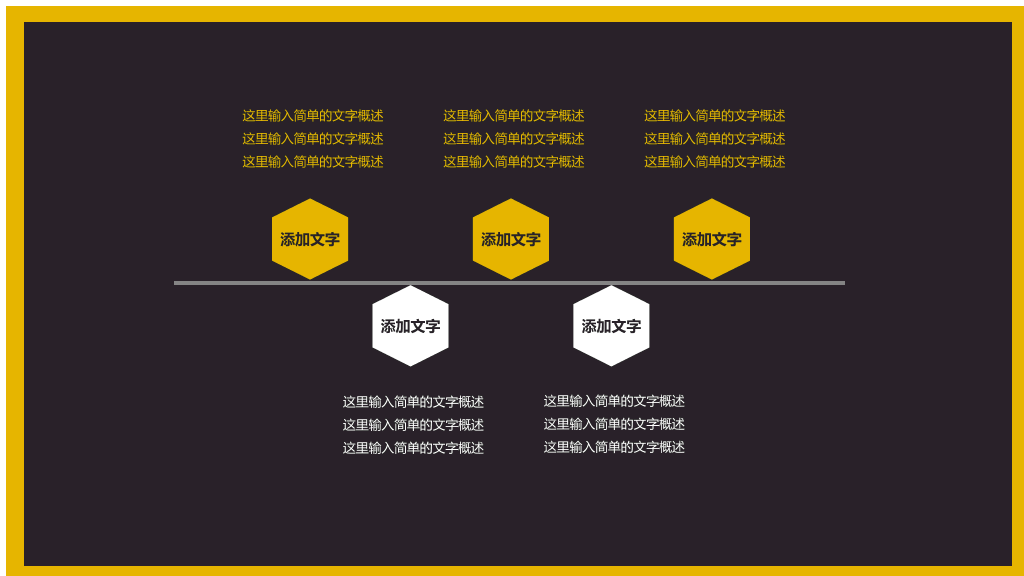 简约黑色商务通用PPT模板