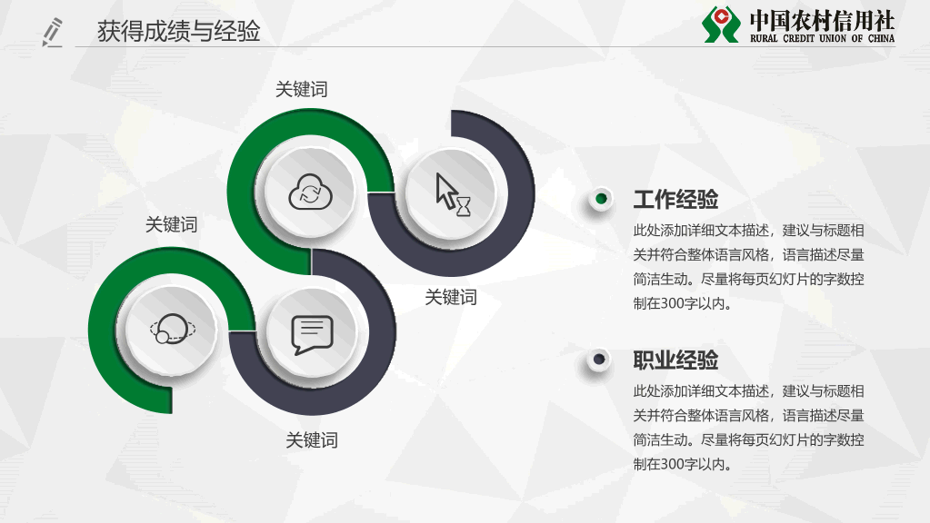 中国农村信用社专用PPT模板
