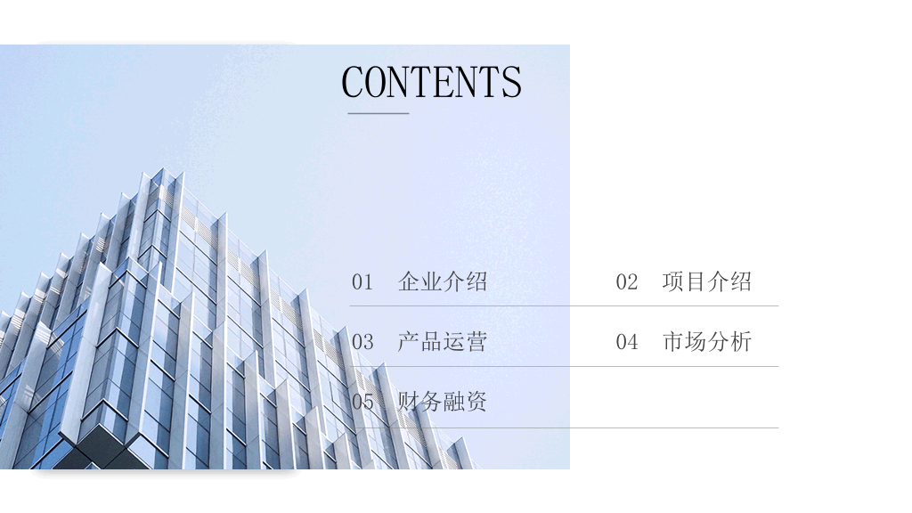 极简创业商业计划书PPT模板
