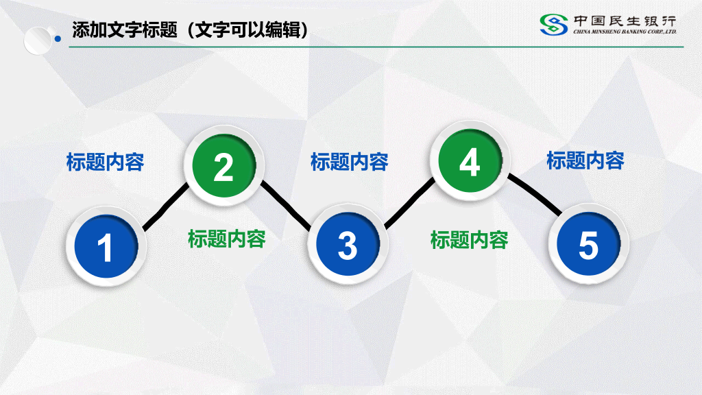 中国民生银行专用PPT模板