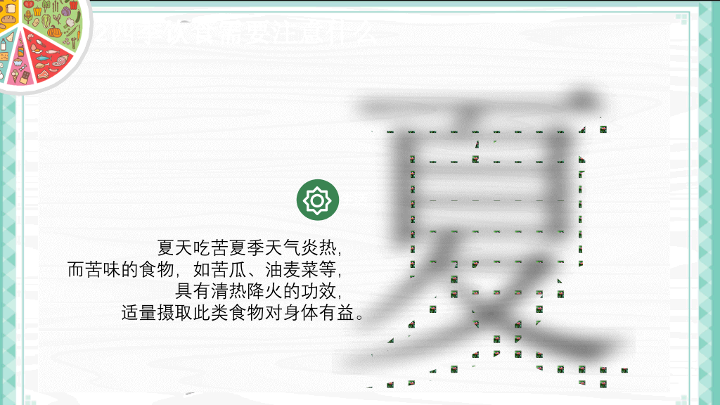 健康生活饮食常识PPT模板